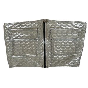 Dolls Kill Chrome Crop Top